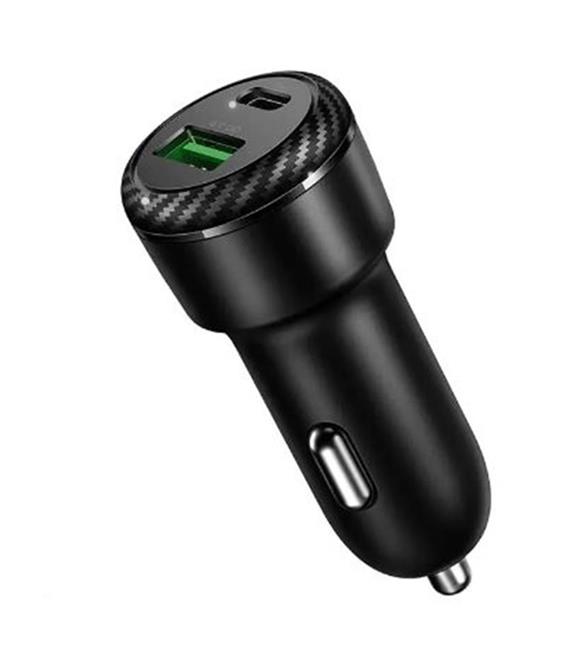 MCDODO CC-5970 36W PD+QC 3.0 1xType-C 1xUSB Girişli Araç Çakmak Şarj - Siyah