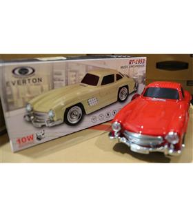 EVERTON RT-1953  Kırmızı Bluetooth Fm-Usb-Tf-Aux Şarjlı Nostaljik Radyo
