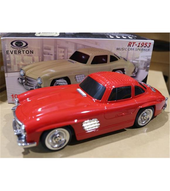 EVERTON RT-1953  Kırmızı Bluetooth Fm-Usb-Tf-Aux Şarjlı Nostaljik Radyo