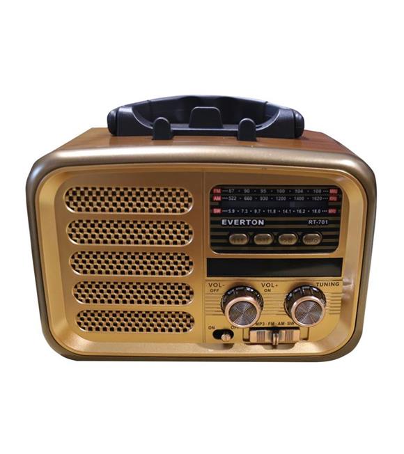 Everton RT-701 Fenerli ,Şarjlı  Nostaljik Radyo ( Bluetooth-USB-SD-FM )