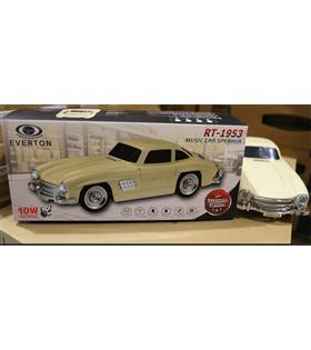 EVERTON RT-1953 Bej Arabalı  Bluetooth Fm-Usb-Tf-Aux Şarjlı Nostaljik Radyo