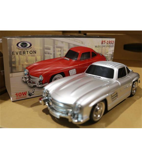 EVERTON RT-1953  Silver Gri  Arabalı  Bluetooth Fm-Usb-Tf-Aux Şarjlı Nostaljik Radyo