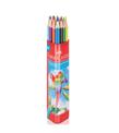 Faber-Castell Kuru Boya Tam Boy Üçgen Plastik Tüp 12 Renk 5171 113313 Boya Kalemleri