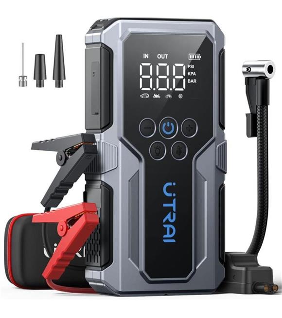 UTRAI Jstar JS9 15000mAh 4 in 1 Jump Starter+Lastik Şişirme Pompalı Taşınabilir Akü Takviye Kiti