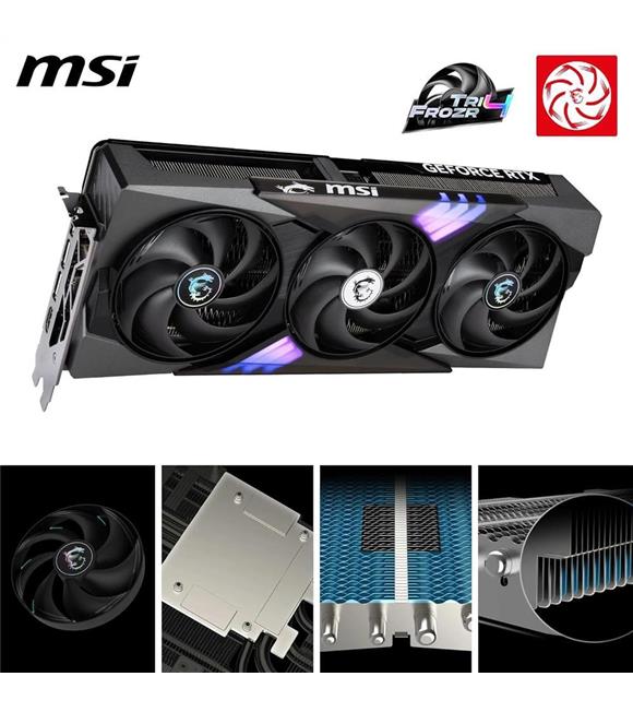 Msi GeForce RTX5070 12G Gaming Trio OC 12GB GDRR7 192B DX12 PCIE 5.0 X16 (3XDP 1XHDMI) Ekran Kartı