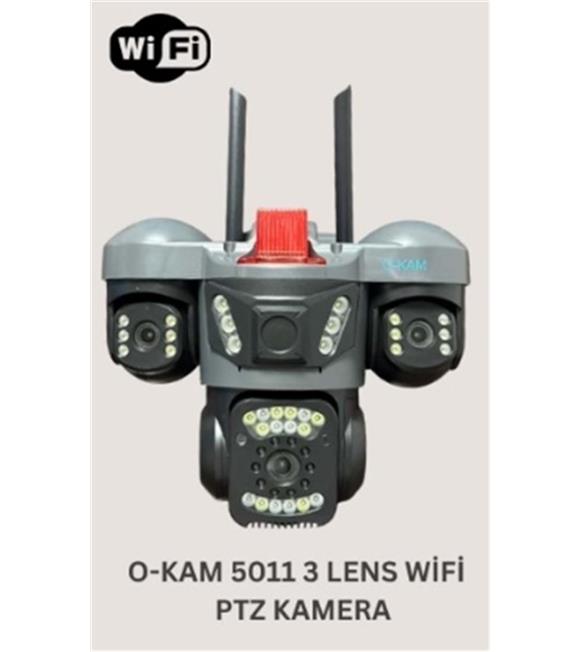 OKam O-Kam 5011 3 Lens Wifi PTZ Kamera