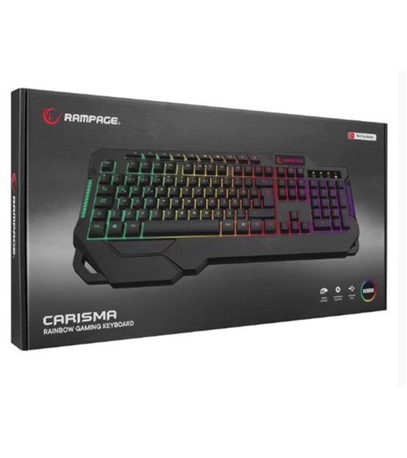 Rampage KB-R46 CARISMA USB Rainbow Aydınlatmalı Q Gaming Oyuncu Klavye