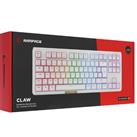 Rampage CLAW Beyaz RED SWITCH Mekanik Gaming Oyuncu Klavye Rainbow TKL