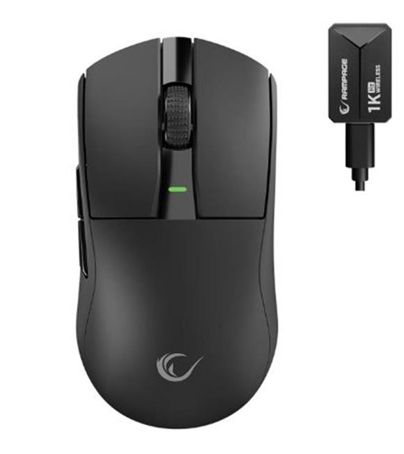 Rampage ZENITH BT+Wired+2.4G Siyah Kablosuz PAW3395 52833 MCU Gaming Oyuncu Mouse