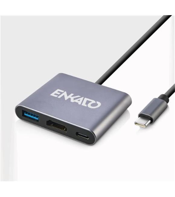 ENKADO EKD-TP43 TYPCE-C TO 3 İN1 HDMI +PD +USB 3,0 ADAPTÖR