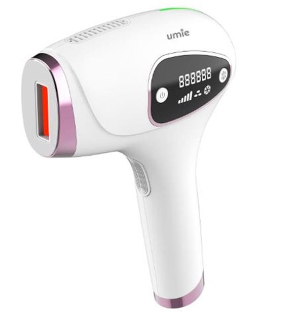 Umie IPL98 Beyaz 3 Başlık 9 Hız Kademeli IPL Lazer Epilasyon Cihazı 1 Milyon Atım Buzlu Quartz Tüp