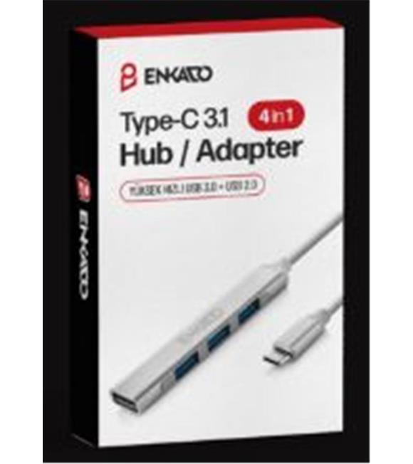 ENKADO EKD-TP50 TYPE-C USB 3,1 TO 4in1 PORT USB ADAPTÖR Görüntü Aktarıcılar