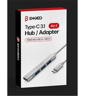 ENKADO EKD-TP50 TYPE-C USB 3,1 TO 4in1 PORT USB ADAPTÖR