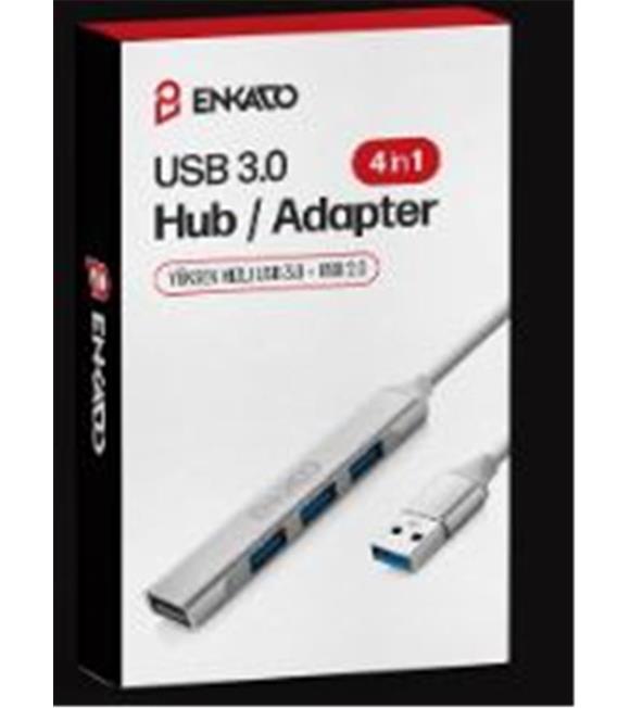 ENKADO EKD-UH60 USB 3.0 TO 4in1 , 1 PORT USB 3.0+3PORT USB 2.0 HUP ADAPTÖR