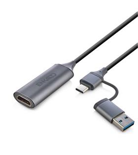 ENKADO EKD-TP46 TYPE-C+USB 3,0 TO HDMI VİDEO CAPTURE