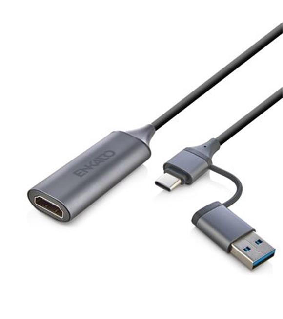 ENKADO EKD-TP46 TYPE-C+USB 3,0 TO HDMI VİDEO CAPTURE