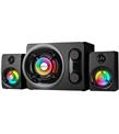 Rampage RMS-G8 Antares 2+1 25W Bluetooth+USB-SD-FM Rainbow Siyah Led Işıklı Gaming Speaker Hoparlör