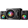 Rampage RMS-G8 Antares 2+1 25W Bluetooth+USB-SD-FM Rainbow Siyah Led Işıklı Gaming Speaker Hoparlör