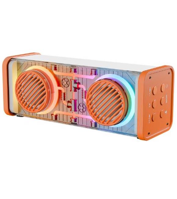 Mikado MD-56BT Turuncu Beyaz AUX + USB + Bluetooth Destekli 10W 1500mAh Taşınabilir Speaker