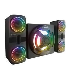 Rampage RMS-311 SHARD 2+1 80W Siyah USB,FM,Bluetooth,HMDI,Optica Rgb Işıklı Speaker