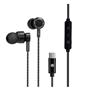 Hp DHH-1127-BK Kablolu Kulakiçi Type-C Ses Kontrol Butonlu Mikrofonlu Siyah Kulaklık