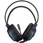 Hp DHE-8001U Mavi LED Aydınlatmalı Mikrofonlu Ses Kontrollü Gaming USB Siyah Başüstü Kulaklık