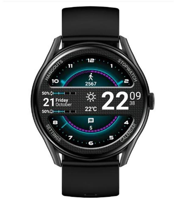 S-link W1 Clarity GloryFit + Bluetooth Uyumlu 1.43 Amoled Ekran 300mAh Bataryalı Siyah Akıllı Saat Akıllı Saatler