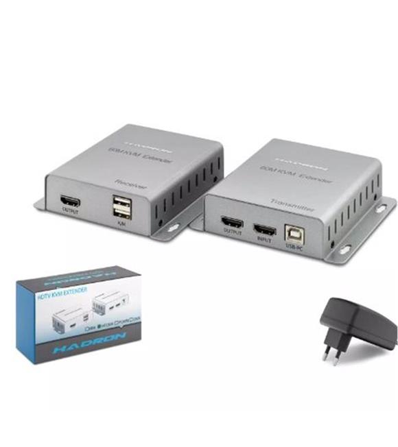 Hadron Hdx1355 Hdmi Kvm Extender 1080P 60M Silver