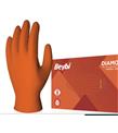Beybi Diamond Pudrasız L Beden Kalın Turuncu Nitril Eldiven Large 100 Adet