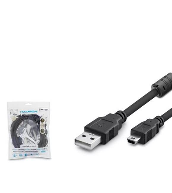 Nodar Hadron Hdx7523 Usb Mini V3-5Pin To Usb Kablo 3M Siyah Kategori Dışı