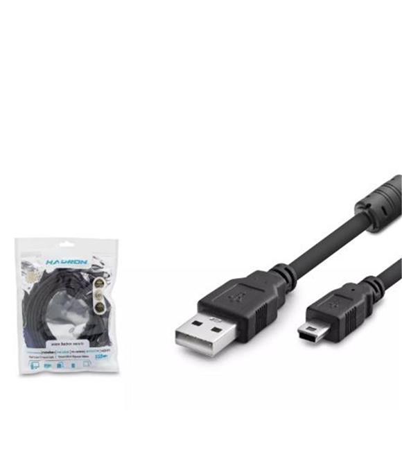 Nodar Hadron Hdx7520 Usb Mini V3-5Pin To Usb Kablo 5M Siyah Kategori Dışı