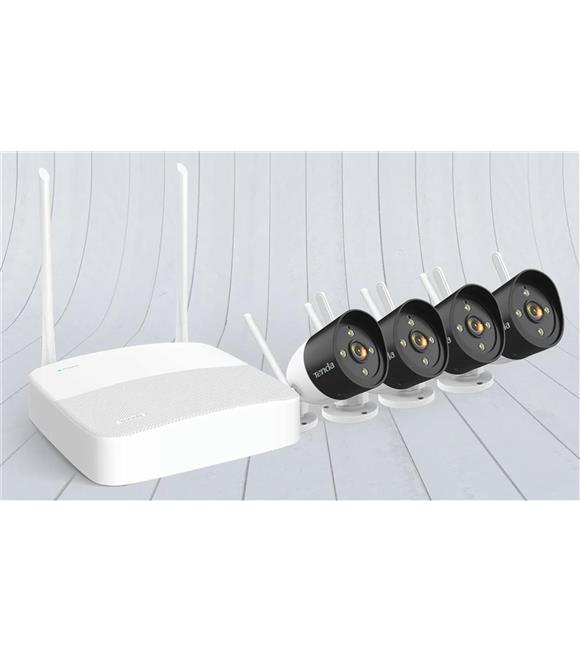 Tenda K4W-3TC 4 Kanal NVR Kayıt Cİhazı + 4 Adet Outdor Ip Wifi Bullet Kamera Set