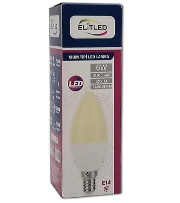 Elitled ELİTLED MUM SARI AMPUL 6W Kategori Dışı