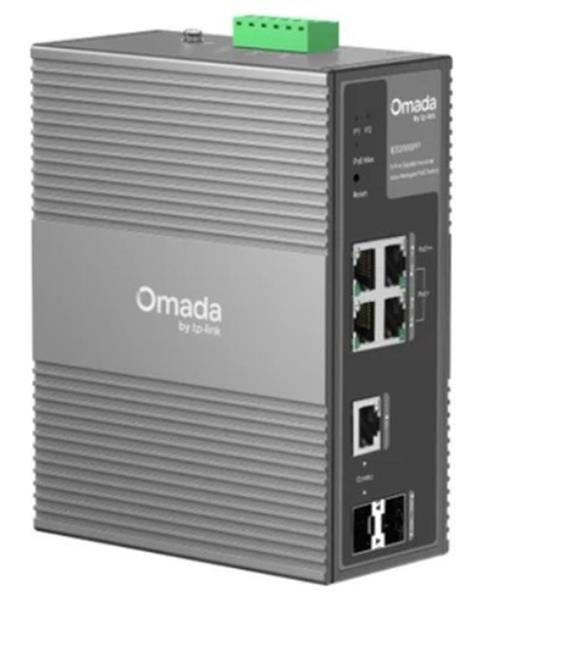 Omada TP-Link IES206GPP 6 Port Gigabit Endüstriyel Yönetilen Switch, 3 Port PoE+ 1 Port PoE++