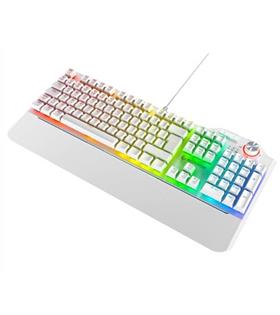 Rampage Hydra R6 Full Color RGB LED Beyaz Gaming Pro Red Switch Q Aluminyum Kaplama  Mekanik Klavye