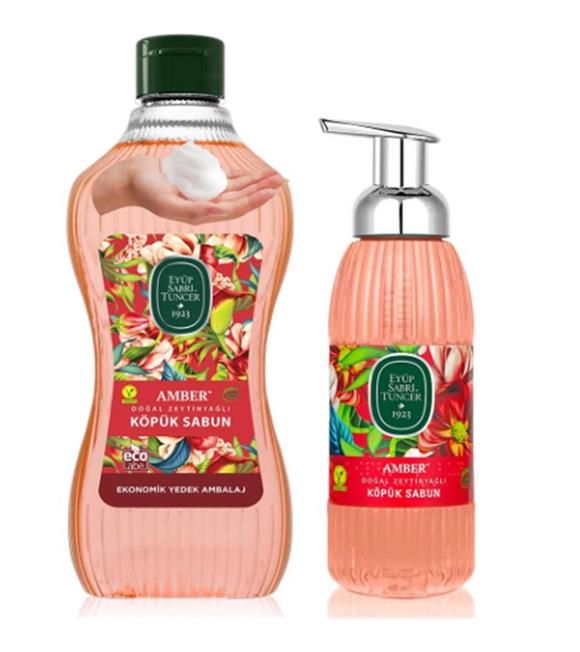Eyüp Sabri Tuncer 1,5 lt+500 ml Amber Doğal Zeytinyağlı Köpük Sabun Sabunlar