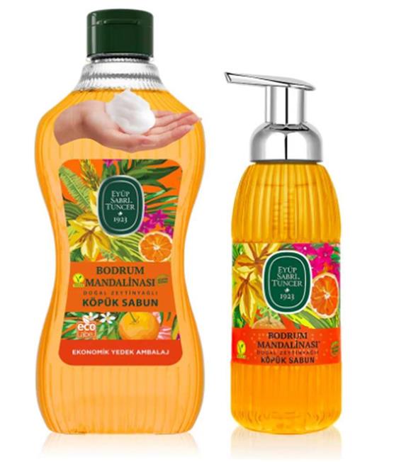 Eyüp Sabri Tuncer 1,5 lt+500 ml Bodrum Mandalina Köpük Sabun Sabunlar
