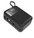 S-link MP130 30000mAh PD22.5W Type-C+Lightning Kablolu Siyah Pil Şarj Cihazı Powerbank