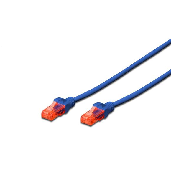 Digitus DK-1617-050-B PATCH KABLO CAT.6 UTP 5 mt AWG 26-7 MAVİ Ağ Kablosu ve Konnectörler