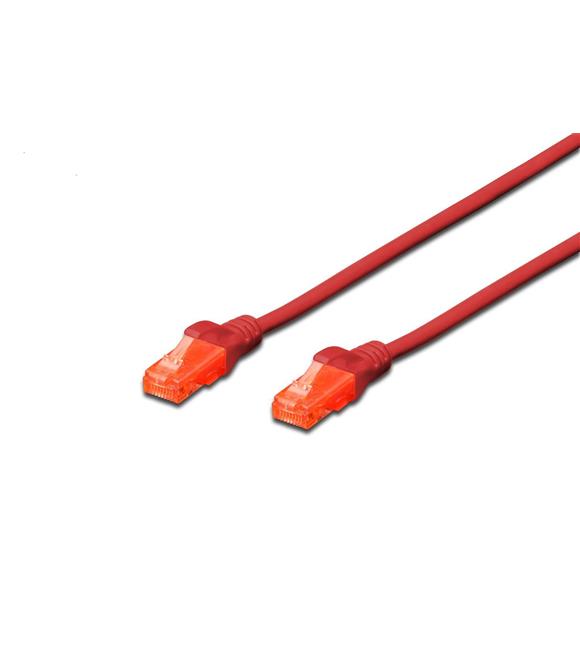 Digitus DK-1617-050-R PATCH KABLO CAT.6 UTP 5 mt AWG 26-7 KIRMIZI Ağ Kablosu ve Konnectörler