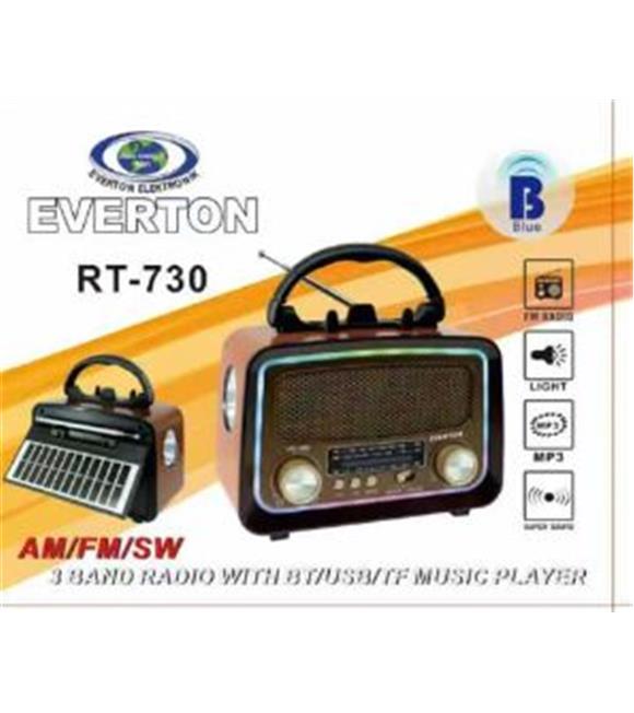 Everton RT-730 Bluetooth Usb-Micro Sd Saatli Nostaljik Radyo