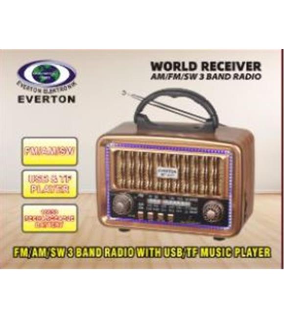 Everton RT-683  Bluetooth Usb-Micro Sd Nostaljik Radyo