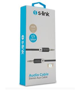S-link SL-SP70 1m Siyah 3.5mm Stereo Ses Kablosu
