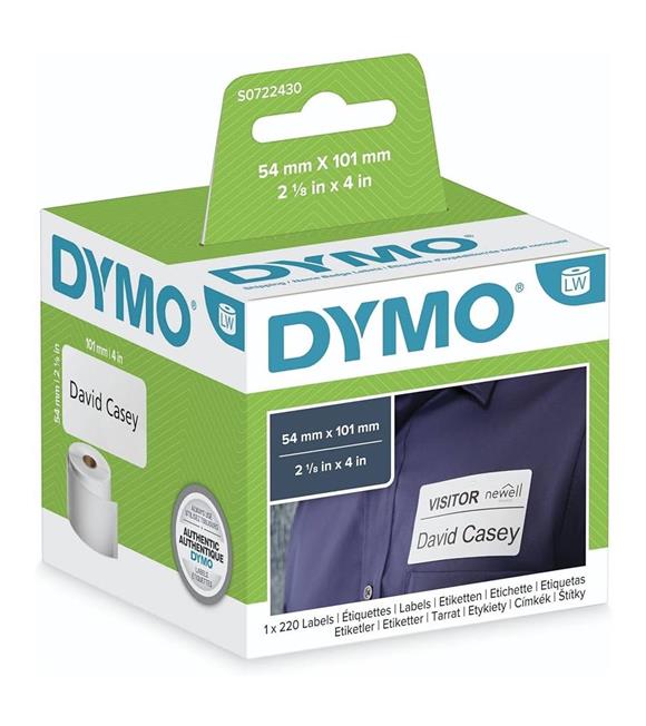 Dymo Label Witer Etiketi Adres 220 Lİ 101x54 MM Beyaz 99014 S0722430
