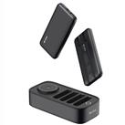 S-link IP-DS40 4 Adet 10000mAH Powerbank li  15W Kablosuz Şarj Siyah Taşınabilir Şarj İstasyonu_1
