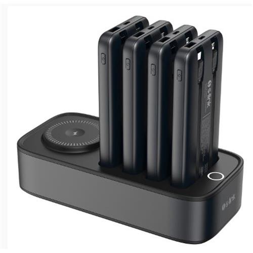 S-link IP-DS40 4 Adet 10000mAH Powerbank li 15W Kablosuz Şarj Siyah Taşınabilir Şarj İstasyonu Diğer Fırsatları