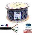 Onli U-UTP 24 AWG CCA-ECO CCA-PE 305 Metre Cat6 Dış Ortam Kablo