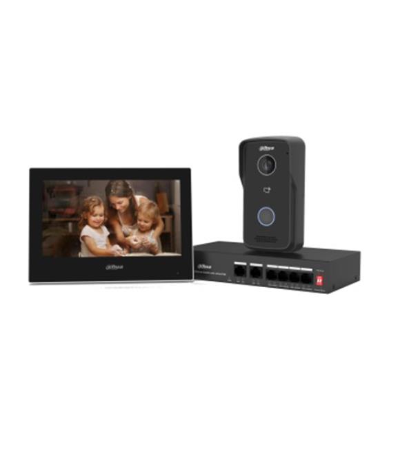 Dahua DHI-KTP03 IP Intercom Kit- Kutu İçeriği (Dış Ünite + 7" TFT İç Ekran +Switch) Kategori Dışı