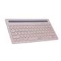 Everest KB-BT84 Pembe-Gri Bluetooth Ultra İnce+Şarjlı Q Mac-Win-Android-Ios Uyumlu Kablosuz klavye
