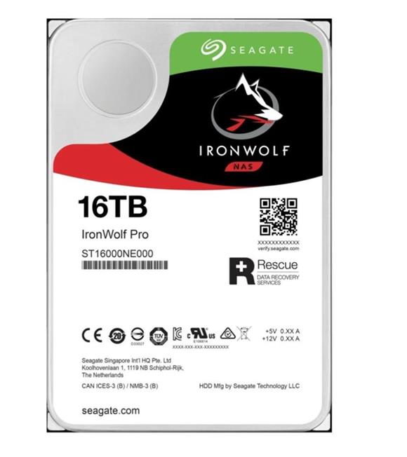Seagate 16TB IronWolf ST16000NE000 SATA 3.0 7200 RPM 3.5